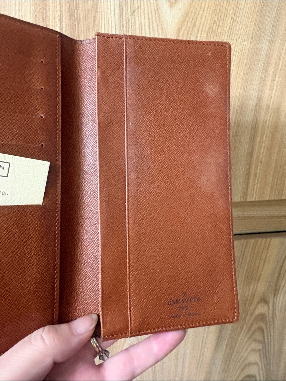 Authentic LOUIS VUITTON CREDIT CARD/CHECK-BOOK wallet - Picture 5 of 14